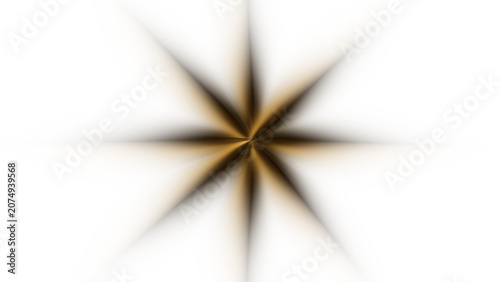 Central Golden Starburst Lens Flare Effect