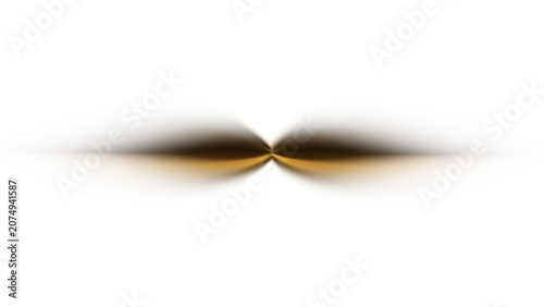 Horizontal Golden Lens Flare Overlay Effect