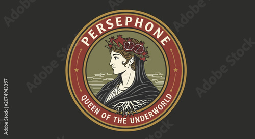 Foto Persephone Queen of the Underworld Logo.