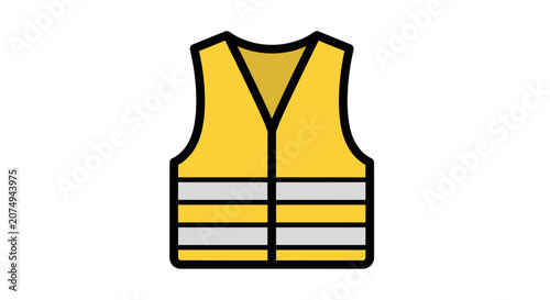 Safety vest for construction and roadwork sites