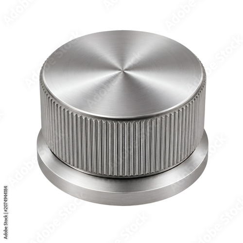 silver metal button