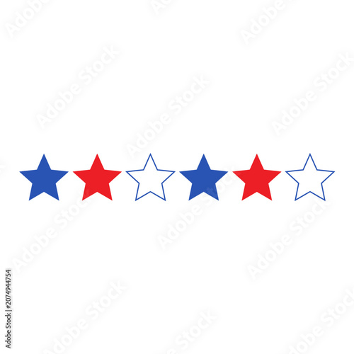 French Tricolor Hot Air Balloon Vector