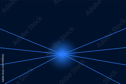Abstract blue color fiber technology light and big data background, Futuristic tech with motion line graphic vector pattern, Energy erupting into space