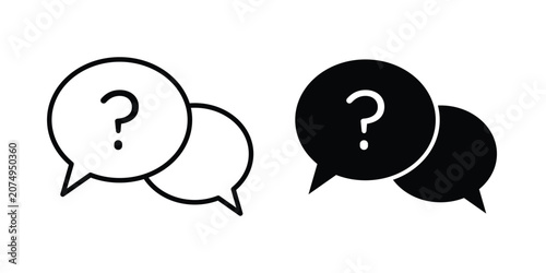 Tableau sur toile Comment question icon