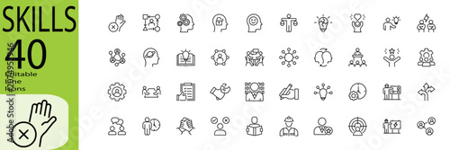 Foto Skills icon set.