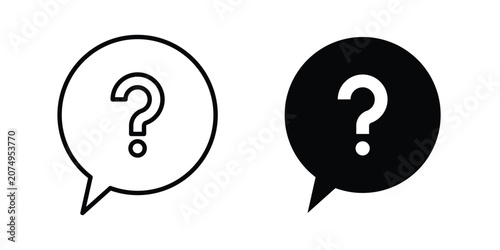 Bild auf Leinwand Question icon