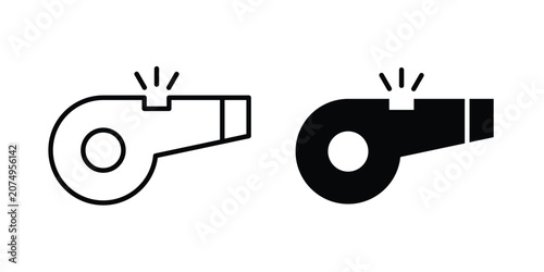 Tableau sur toile Whistle icon