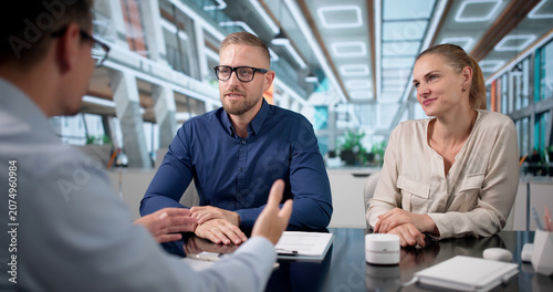 Photos Candidate Shaking Hands After Successful Job Interview Agreement