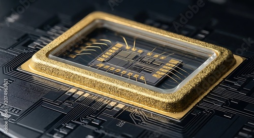 Advanced wafer-level hermetic packaging seal with gold-tin eutectic brazed perimeter ring for semiconductor device protection – PDU, CDU, microelectronics packaging, high-reliability electronics