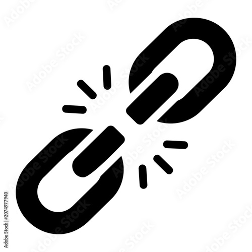 Broken link Solid icon