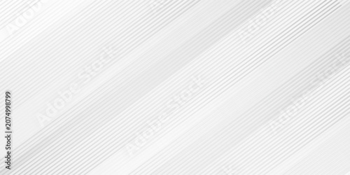 Quadro su tela Vector gradient gray line abstract pattern Transparent monochrome striped texture, minimal background