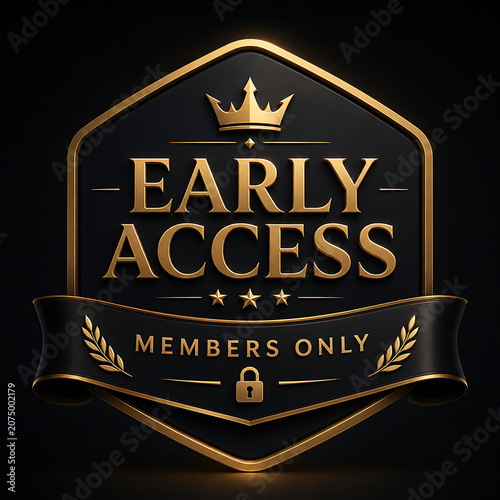 Exclusive Early Access Members Only Golden Emblem.