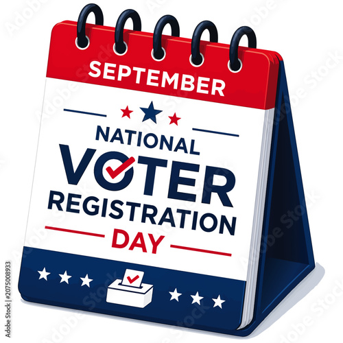 National Voter Registration Day Calendar.