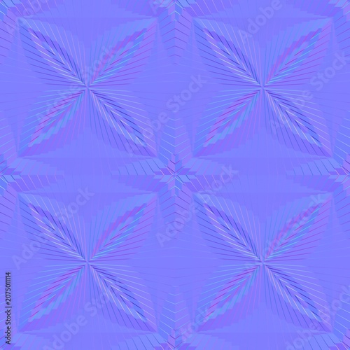 Фотография Petal Geometric Relief Seamless Normal Map