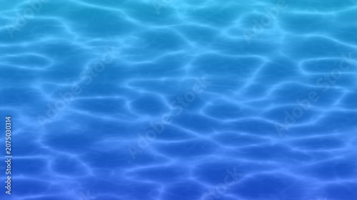 Calm Ocean Water Surface Background in Blue Tones
