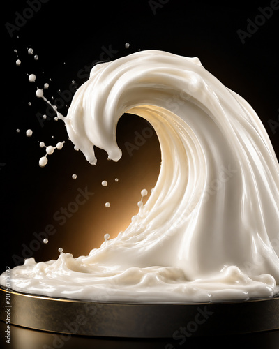 Sunscreen Lotion Wave Texture