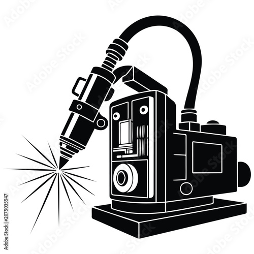 Professional laser welding apparatus for high precision metal fabrication.