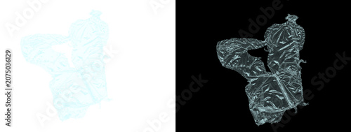 Glowing Light Blue Cyan Crumpled Metallic Foil Abstract Shape Texture Swatch Dual Background