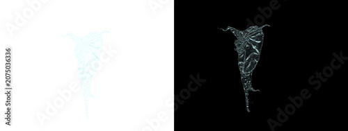 Glowing Light Blue Metallic Crumpled Foil Vertical Texture Swatch Dual Background