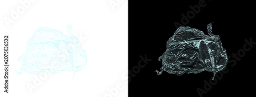 Glowing Light Blue Crumpled Metallic Foil Irregular Shape Texture Swatch Dual Background