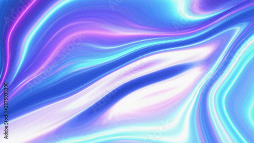 Fotografie Abstract fluid background blue pink and teal swirling colors bright light smooth