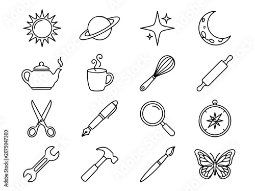 Foto Icons in grid layout