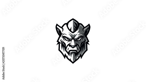 Aggressive Ape Head Mascot Illustration for Sports Teams and Branding Projects a-101