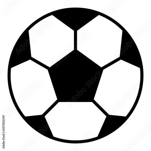 Soccer ball vector icon