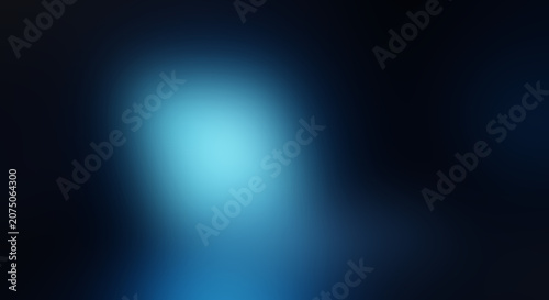 Quadro em tela Soft blue light gradient background, with dark navy, tones abstract