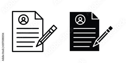 Fotografie Job description icon