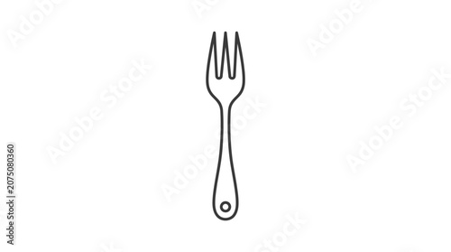 Konstfotografi Simple line drawing of a fork.