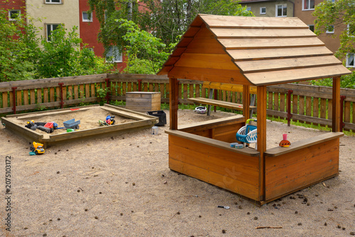 Photography Empty playground with toys