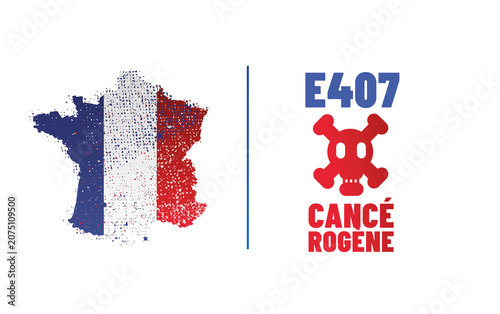 E407 - Carraghénane - Agent de texture cancérogène