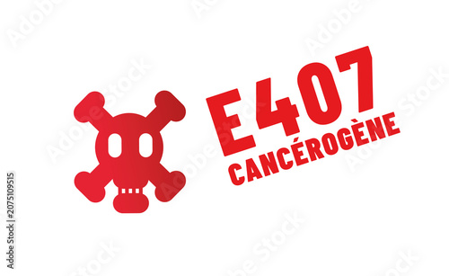 E407 - Carraghénane - Agent de texture cancérogène