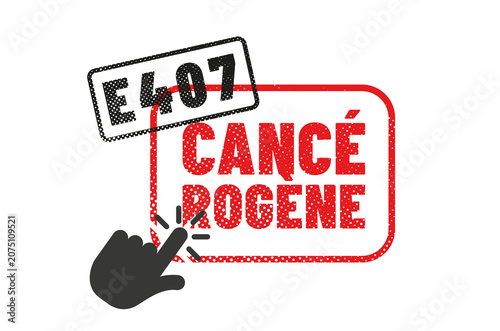 E407 - Carraghénane - Agent de texture cancérogène
