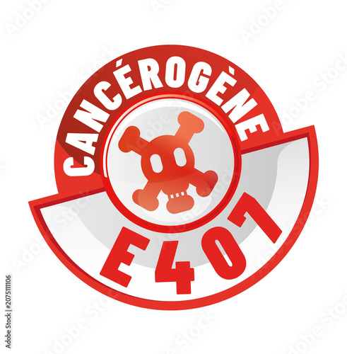 E407 - Carraghénane - Agent de texture cancérogène