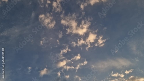 Timelapse with Fast Moving Clouds in Blue Sky – Nature Landscape Time Lapse Video
