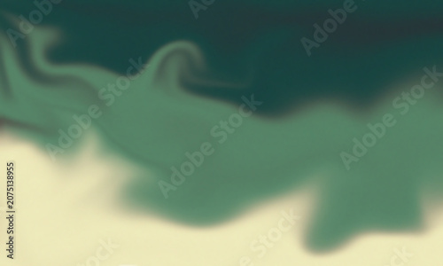 Green and Cream Abstract Fluid Art Background