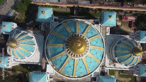 Untitled ProjectA slow drone flight over the dome of the Vedic Planetarium