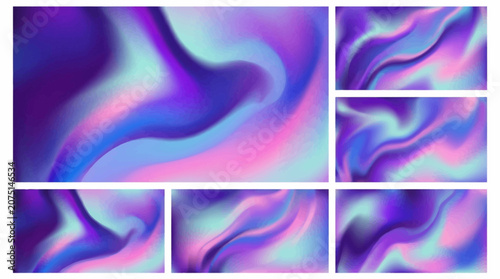 Vibrant purple and blue abstract backgrounds