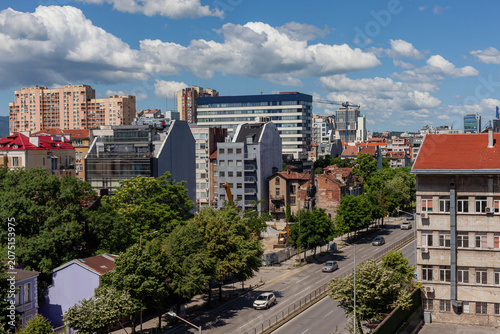 View of Sofia, Bulgaria during summer time