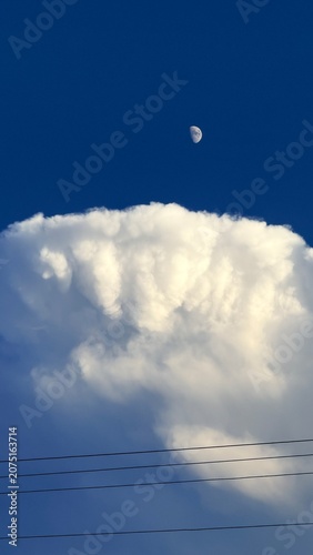 moon and clouds