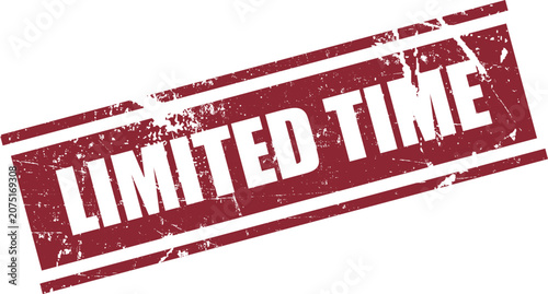 Obraz na plátne Limited time offer guarantee rubber stamp for exclusive deals and promotions