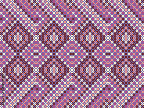 Seamless knit pattern featuring bold diamond motifs in lavender, pink, burgundy, and cream. Perfect for sweaters, scarves, blankets, cushions, fashion textiles, and modern home décor.