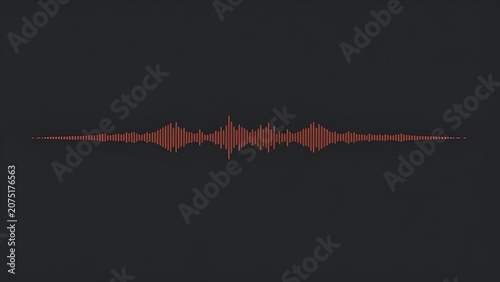 A single, smooth sound wave visualized on a dark minimalist background.