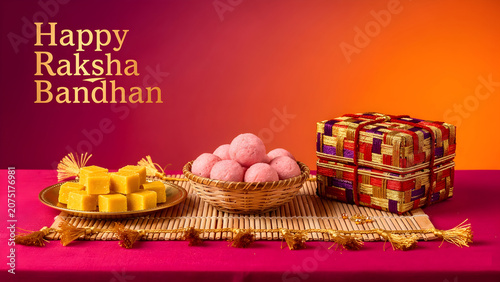happy rakhsa bandhan traditional background. indian rakhsa bandhan festival celebration template