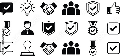 Set of black vector icons and symbols of kitchen utensils and wine bottles silhouettes for web and business design, including heart, button, people, love, arrow, music, money, hand, computer