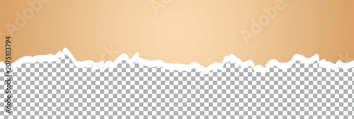 Cuadro en lienzo piece of colorful paper tear white background