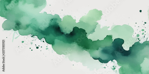Obraz na płótnie Abstract watercolor grunge background with splashes, Europe map inspired ink ill