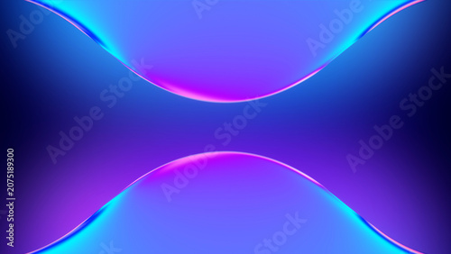 Cyan and magenta glassmorphism waves create a glossy abstract background for AI interfaces, SaaS products, app screens, modern branding and tech design.